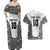 Custom Fiji Pacific Rugby 2024 Couples Matching Off Shoulder Maxi Dress and Hawaiian Shirt Tapa Tribal and Fijian Masi Pattern