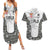 Custom Fiji Pacific Rugby 2024 Couples Matching Summer Maxi Dress and Hawaiian Shirt Tapa Tribal and Fijian Masi Pattern