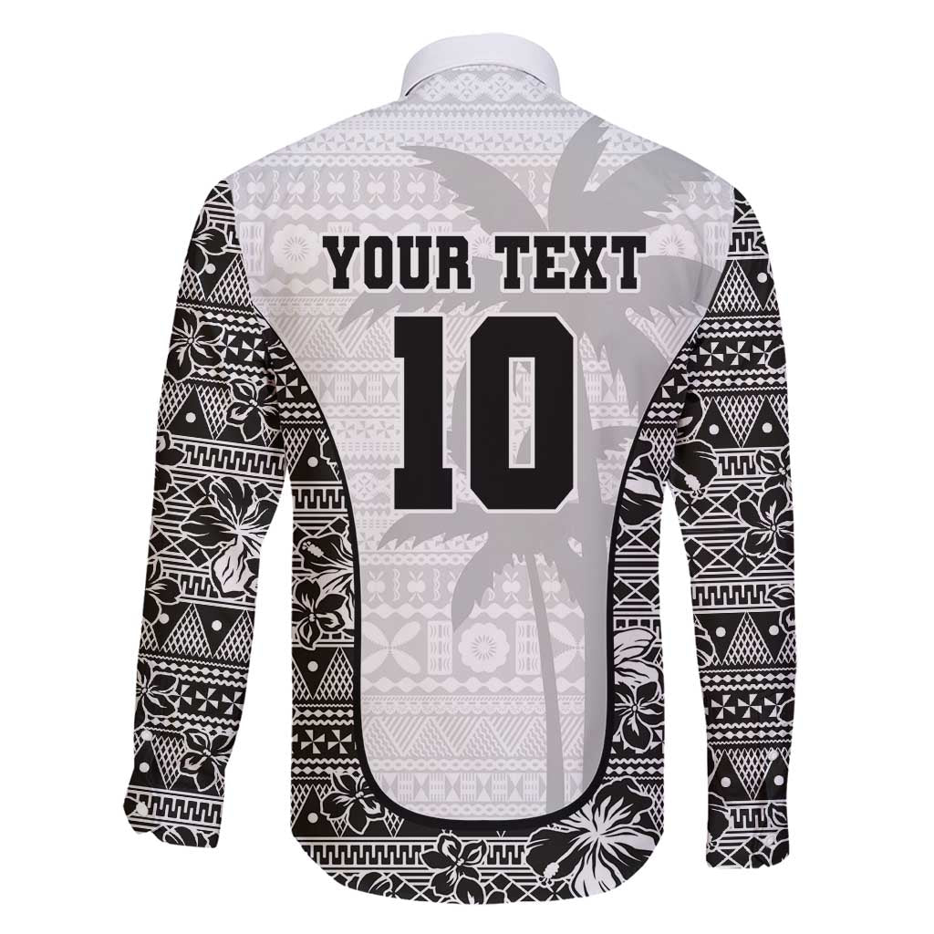 Custom Fiji Pacific Rugby 2024 Family Matching Long Sleeve Bodycon Dress and Hawaiian Shirt Tapa Tribal and Fijian Masi Pattern