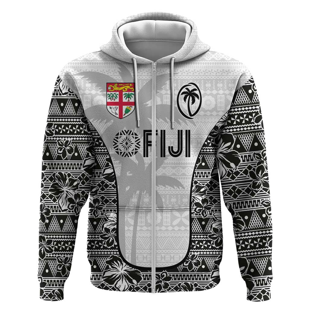 Custom Fiji Pacific Rugby 2024 Hoodie Tapa Tribal and Fijian Masi Pattern