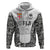 Custom Fiji Pacific Rugby 2024 Zip Hoodie Tapa Tribal and Fijian Masi Pattern