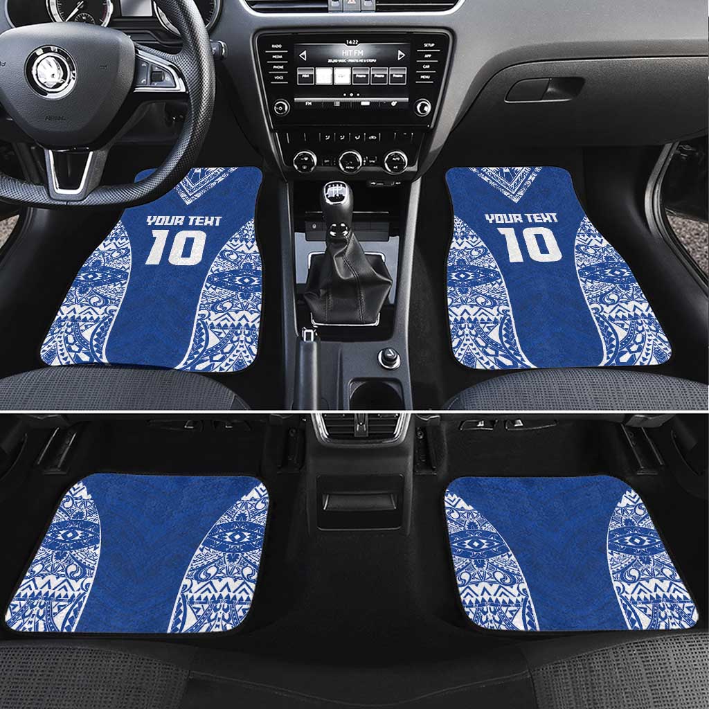 Custom Samoa Pacific Rugby 2024 Car Mats Polynesian Pacific Tribal Pattern