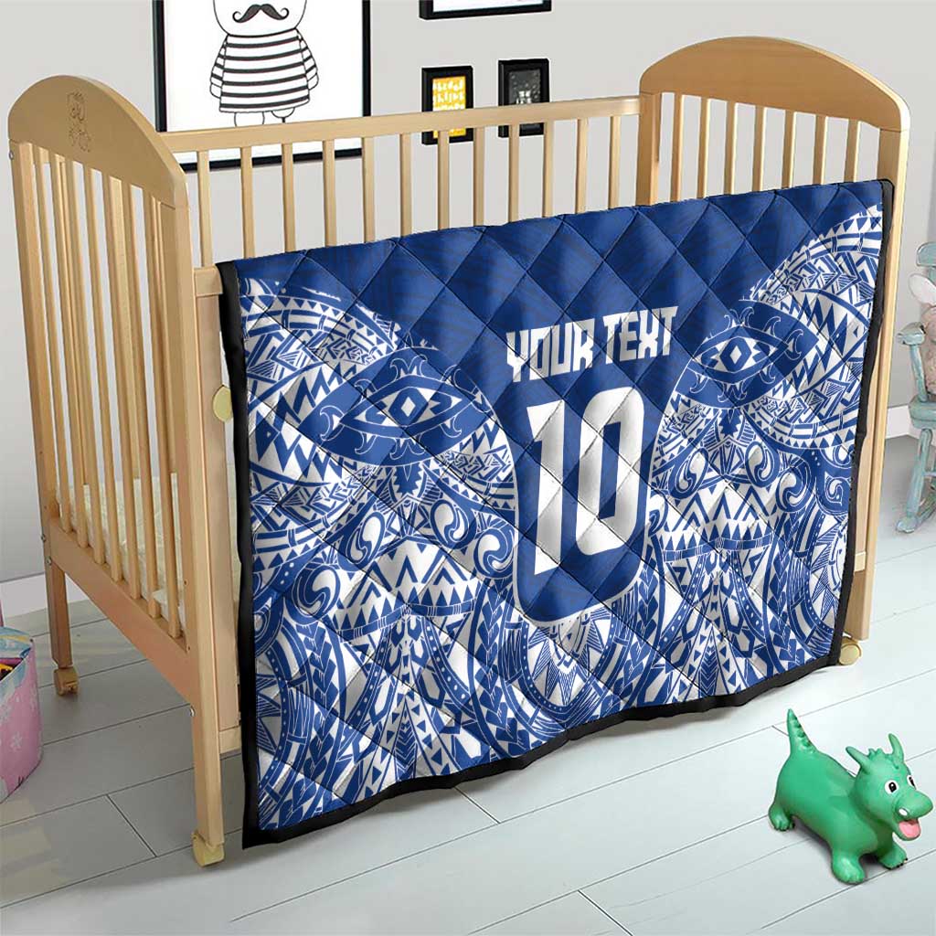 Custom Samoa Pacific Rugby 2024 Quilt Polynesian Pacific Tribal Pattern