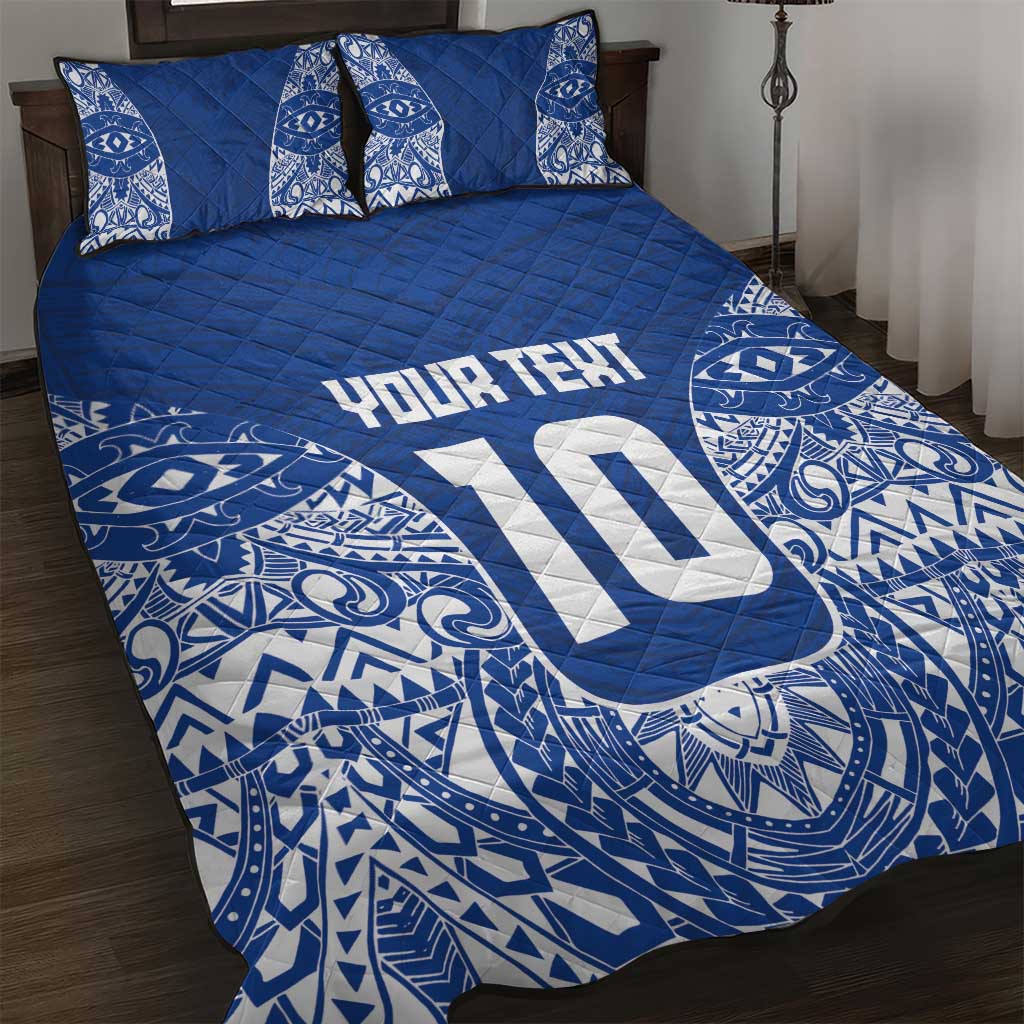 Custom Samoa Pacific Rugby 2024 Quilt Bed Set Polynesian Pacific Tribal Pattern