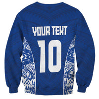 Custom Samoa Pacific Rugby 2024 Sweatshirt Polynesian Pacific Tribal Pattern