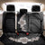 Hawaiian Tropical Plumeria Art Polynesian Tattoo Back Car Seat Cover Grayscale Color