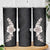 Hawaiian Tropical Plumeria Art Polynesian Tattoo Skinny Tumbler Grayscale Color