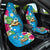 Hawaiian Tropical Flower and Honu Under Blue Water Car Seat Cover