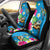 Hawaiian Tropical Flower and Honu Under Blue Water Car Seat Cover