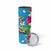 Hawaiian Tropical Flower and Honu Under Blue Water Skinny Tumbler