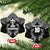 Custom New Zealand Rugby Ceramic Ornament Aotearoa Champion Cup History with Silver Fern LT03 Snow Flake Black - Polynesian Pride