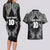 Custom New Zealand Rugby Couples Matching Long Sleeve Bodycon Dress and Hawaiian Shirt Aotearoa Champion Cup History with Silver Fern LT03 - Polynesian Pride