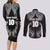 Custom New Zealand Rugby Couples Matching Long Sleeve Bodycon Dress and Long Sleeve Button Shirt Aotearoa Champion Cup History with Silver Fern LT03 - Polynesian Pride