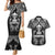 Custom New Zealand Rugby Couples Matching Mermaid Dress and Hawaiian Shirt Aotearoa Champion Cup History with Silver Fern LT03 Black - Polynesian Pride