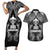 Custom New Zealand Rugby Couples Matching Short Sleeve Bodycon Dress and Hawaiian Shirt Aotearoa Champion Cup History with Silver Fern LT03 Black - Polynesian Pride