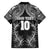 Custom New Zealand Rugby Family Matching Short Sleeve Bodycon Dress and Hawaiian Shirt Aotearoa Champion Cup History with Silver Fern LT03 - Polynesian Pride