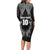 Custom New Zealand Rugby Long Sleeve Bodycon Dress Aotearoa Champion Cup History with Silver Fern LT03 - Polynesian Pride