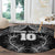 Custom New Zealand Rugby Round Carpet Aotearoa Champion Cup History with Silver Fern LT03 - Polynesian Pride