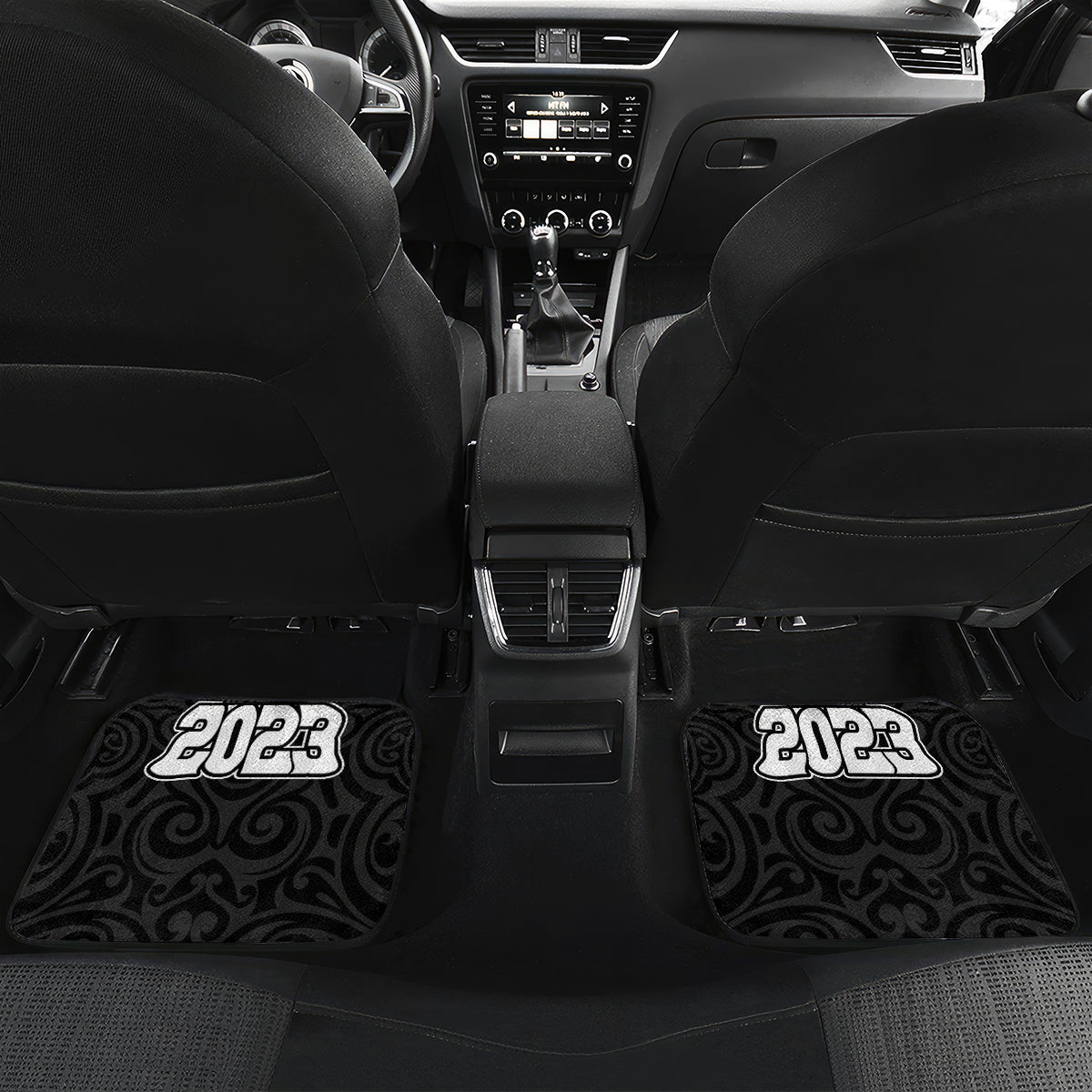 New Zealand Rugby Car Mats Aotearoa Champion Cup History with Haka Dance LT03 - Polynesian Pride