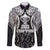 New Zealand Rugby Family Matching Long Sleeve Bodycon Dress and Hawaiian Shirt Aotearoa Champion Cup History with Haka Dance LT03 Dad's Shirt - Long Sleeve Black - Polynesian Pride