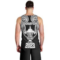New Zealand Rugby Men Tank Top Aotearoa Champion Cup History with Haka Dance LT03 - Polynesian Pride