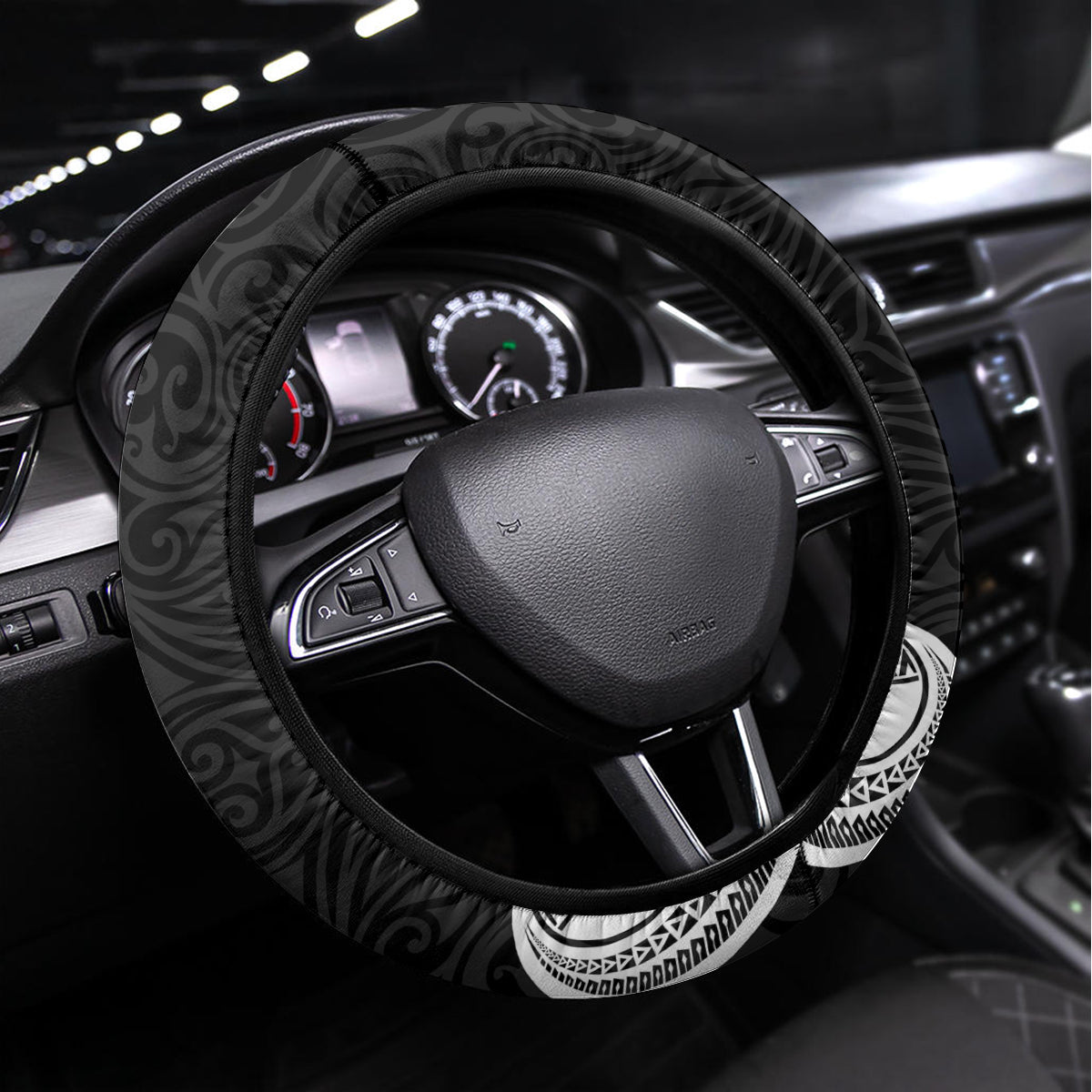 New Zealand Rugby Steering Wheel Cover Aotearoa Champion Cup History with Haka Dance