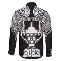 Personalised New Zealand Rugby Family Matching Off Shoulder Maxi Dress and Hawaiian Shirt Aotearoa Champion Cup History with Haka Dance LT03 - Polynesian Pride