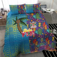 Fijian Coral Reef Bedding Set with Traditional Tapa Pattern Split Style LT03 - Polynesian Pride