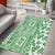 Hawaii Area Rug Aloha Tropical Plants Tribal Pattern Green Version LT03 - Polynesian Pride