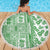 Hawaii Beach Blanket Aloha Tropical Plants Tribal Pattern Green Version LT03 - Polynesian Pride