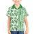 Hawaii Family Matching Off Shoulder Short Dress and Hawaiian Shirt Aloha Tropical Plants Tribal Pattern Green Version LT03 Son's Shirt Green - Polynesian Pride