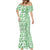 Hawaii Mermaid Dress Aloha Tropical Plants Tribal Pattern Green Version LT03 - Polynesian Pride