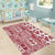 Hawaii Area Rug Aloha Tropical Plants Tribal Pattern Red Version LT03 - Polynesian Pride