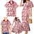 Hawaii Family Matching Mermaid Dress and Hawaiian Shirt Aloha Tropical Plants Tribal Pattern Red Version LT03 - Polynesian Pride