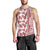 Hawaii Men Tank Top Aloha Tropical Plants Tribal Pattern Red Version LT03 - Polynesian Pride