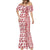 Hawaii Mermaid Dress Aloha Tropical Plants Tribal Pattern Red Version LT03 - Polynesian Pride