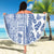 Hawaii Beach Blanket Aloha Tropical Plants Tribal Pattern Blue Version LT03 - Polynesian Pride