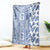 Hawaii Blanket Aloha Tropical Plants Tribal Pattern Blue Version LT03 Blue - Polynesian Pride