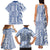 Hawaii Family Matching Tank Maxi Dress and Hawaiian Shirt Aloha Tropical Plants Tribal Pattern Blue Version LT03 - Polynesian Pride