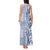 Hawaii Tank Maxi Dress Aloha Tropical Plants Tribal Pattern Blue Version LT03 - Polynesian Pride