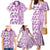 Hawaii Family Matching Mermaid Dress and Hawaiian Shirt Aloha Tropical Plants Tribal Pattern Pink Version LT03 - Polynesian Pride