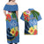 Kosrae Constitution Day Couples Matching Off Shoulder Maxi Dress and Hawaiian Shirt Hibiscus Mix Maori Tattoo Pattern LT03 - Polynesian Pride