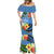 Kosrae Constitution Day Mermaid Dress Hibiscus Mix Maori Tattoo Pattern LT03 - Polynesian Pride