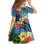 Kosrae Family Matching Off Shoulder Short Dress and Hawaiian Shirt Hibiscus Mix Maori Tattoo Pattern LT03 - Polynesian Pride