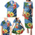 Kosrae Family Matching Puletasi and Hawaiian Shirt Hibiscus Mix Maori Tattoo Pattern LT03 - Polynesian Pride