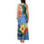 Kosrae Tank Maxi Dress Hibiscus Mix Maori Tattoo Pattern LT03 - Polynesian Pride