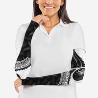 Personalised Aotearoa Lawn Bowls Arm Sleeves Maori and Silver Fern Half Style - Polynesian Pride