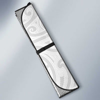 Personalised Aotearoa Lawn Bowls Auto Sun Shade Maori and Silver Fern Half Style - Polynesian Pride