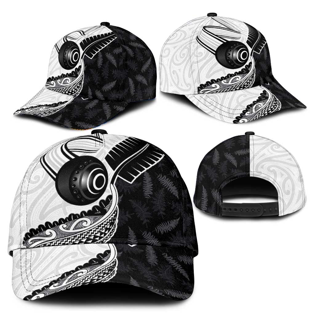 Aotearoa Lawn Bowls Classic Cap Maori and Silver Fern Half Style - Polynesian Pride