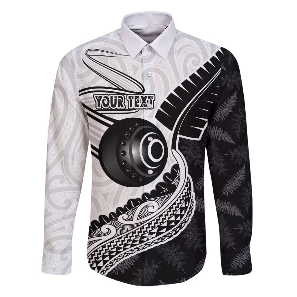 Personalised Aotearoa Lawn Bowls Family Matching Mermaid Dress and Hawaiian Shirt Maori and Silver Fern Half Style - Polynesian Pride